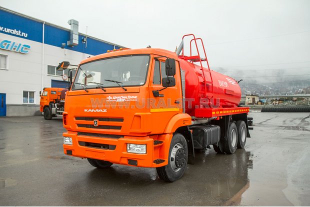 Автоцистерна вакуумная коммунальная МВ-11 КО УСТ 5453 Камаз 65115-48(А5), ревизионный люк, подогрев сливного крана