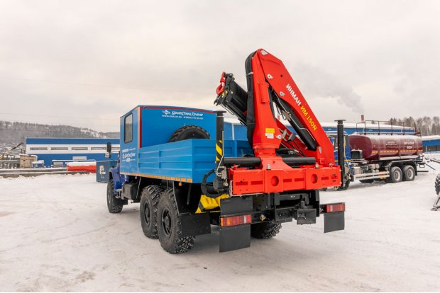 Автофургон ГПА 6+2 откр.с КМУ ИМ-150N УСТ 5453 Урал NEXT 4320-72