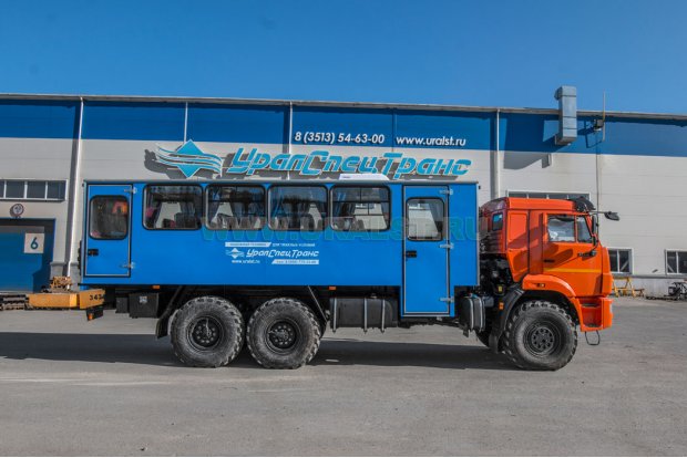 Автобус вахтовый 28+2 люкс УСТ 54535P Камаз 43118-50 сп.м