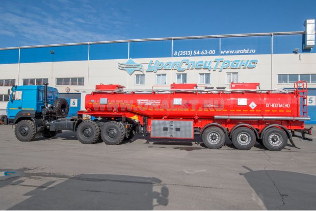 Полуприцеп цистерна ППЦ 28-32-3НУ УСТ 9465 рамная, насос, пневмоподвеска УСТ