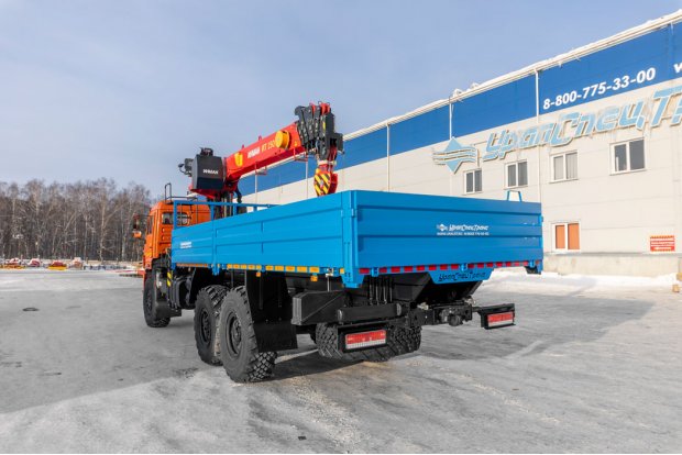 Контейнеровоз с КМУ ИТ-150 (тросовый) УСТ 5453 Камаз 43118