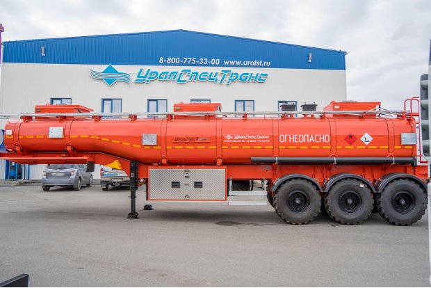 Полуприцеп цистерна для ГСМ (бензовозы) ППЦ 30-31-3 УСТ 9465 рамная