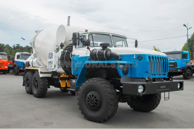 Автобетоносмеситель АБС 6АП-У УСТ 54536G Урал 4320-60Е5, утепление