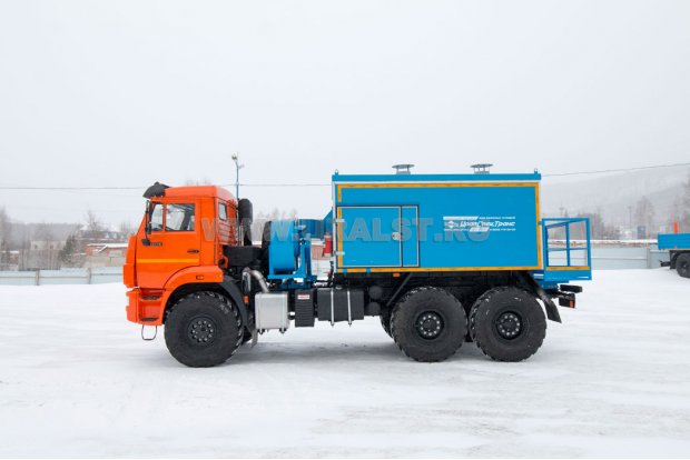 Универсальный мобильный подогреватель УМП-400 УСТ 54535 Камаз 43118-50 мех. привод 