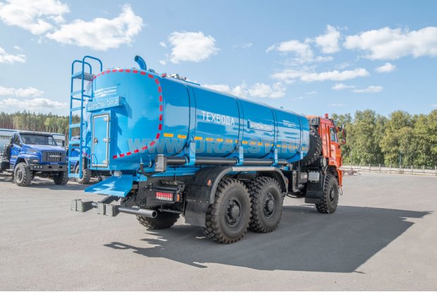 Автоцистерна для технической воды АЦВ-15Т УСТ 5453К9 Камаз 65224-53 сп.м