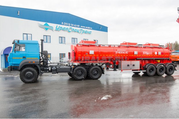 Полуприцеп цистерна ППЦ 30П-31-3Н УСТ 9465 прямая рама, насос