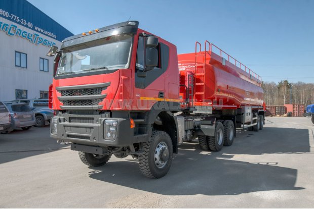 Тягач АМТ N.V. 632910 [шины 315-80R22.5] + Полуприцеп цистерна ППЦ 40-24Д-3  