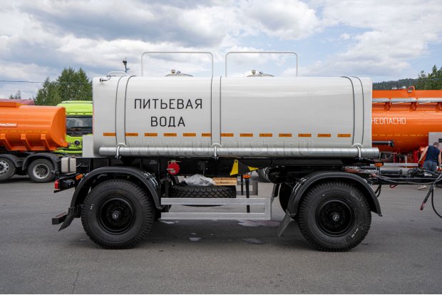 Прицеп цистерна для пищевых жидкостей ПЦПТ 10Т-21 тэн УСТ 9465 обогрев сливного крана