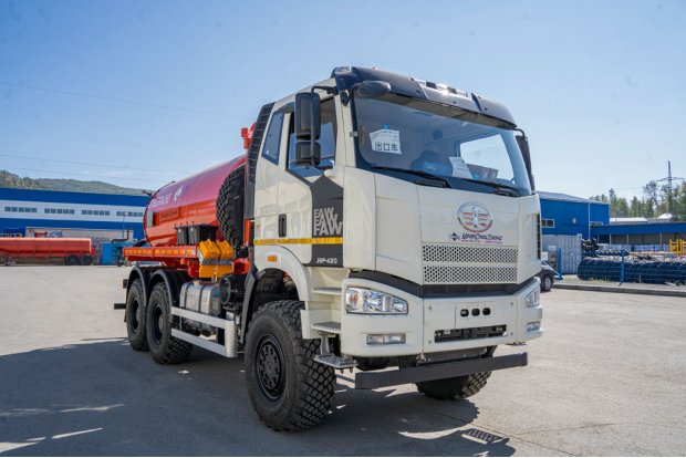 Автоцистерна нефтепромысловая АКН-10 КО 505 УСТ 5453 FAW 3250 6Х6, КБ 3675 ДОПОГ