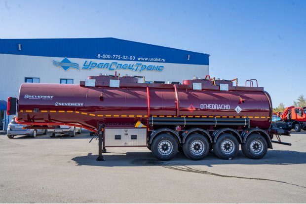 Полуприцеп-цистерна ППЦ 32К-42ЛЛ-4Р SEVEREST высота ССУ 1150 мм, рекуперация, дисковые тормоза