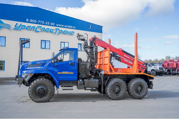Лесовоз с манипулятором ВМ10-86 УСТ 5453 Урал NEXT 5557-6151-72