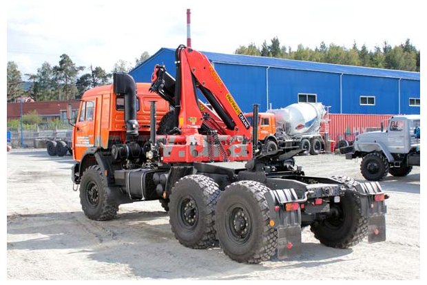Седельный тягач Камаз с КМУ Palfinger РK-15500