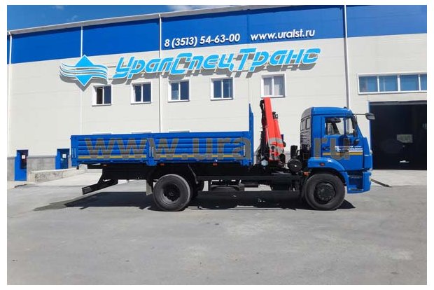 Бортовой автомобиль Камаз с КМУ Palfinger РK-10000A