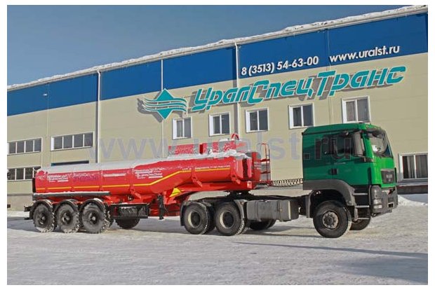 Седельный тягач MAN с полуприцепом цистерной для ГСМ ППЦ 26-31