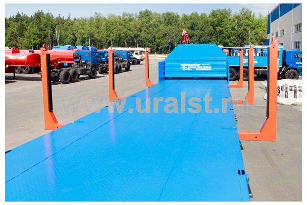 Платформа полуприцепа УСТ ППБ 20-21-12К с раздвижными кониками