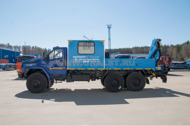 Грузопассажирский автомобиль ГПА 6+2 откр. с КМУ ИМ-95 УСТ 5453 Урал NEXT 4320-6951-72