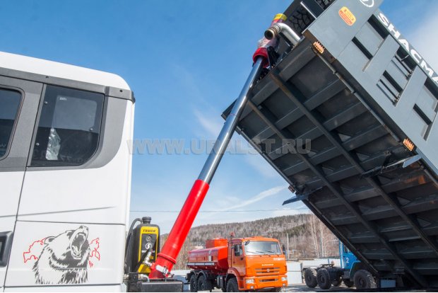 Гидравлический цилиндр подъема самосвального кузова