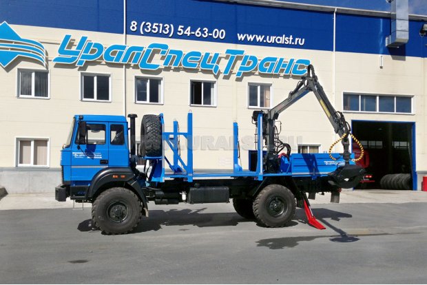 Сортиментовоз специальный Урал 43206-79ПН с ГМ FARMI Forest 4067