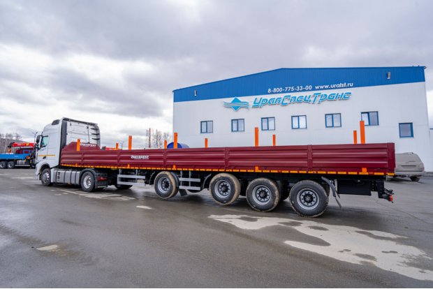 Полуприцеп бортовой ППБ 40Б-42ЛЛ-14К SEVEREST + Седельный тягач SHACMAN