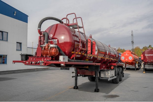 Полуприцеп цистерна вакуумная ППЦВ 20-21-ОД PNR рамная