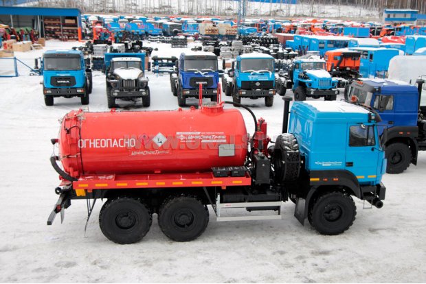 Автоцистерна АКН-10-ОД ВК УСТ-5453 на шасси Урал 5557-80М