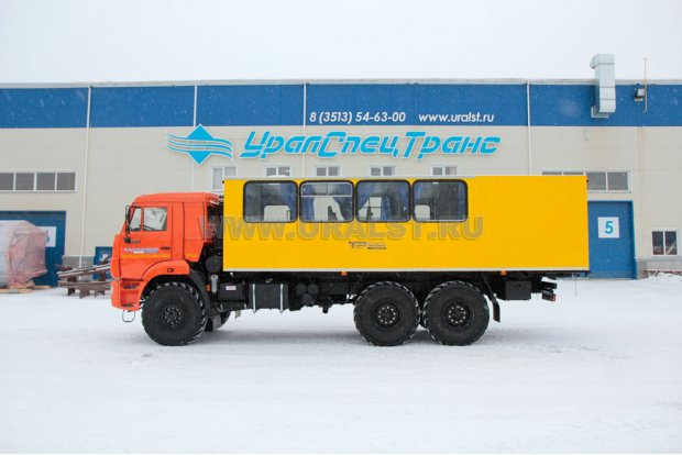 Автобус грузопассажирский ГПА УСТ 5453 (20+2) закр. Камаз 43118-50