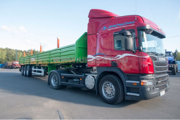 Полуприцеп бортовой ППБ 35Б-32Л-14К BPW УСТ 9465 тент