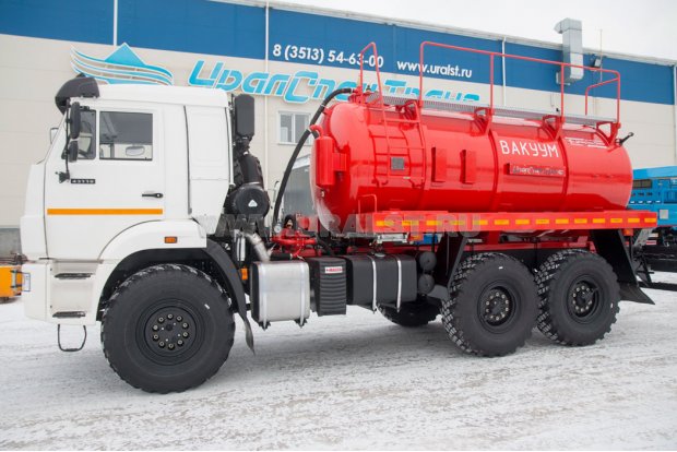 Вакуумная машина МВ-10 КО УСТ 5453 Камаз 43118-50, наружн. шпангоуты, сп. место