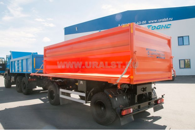 Прицеп самосвальный ПС 12-21Д-18 c разложенными боковыми бортами