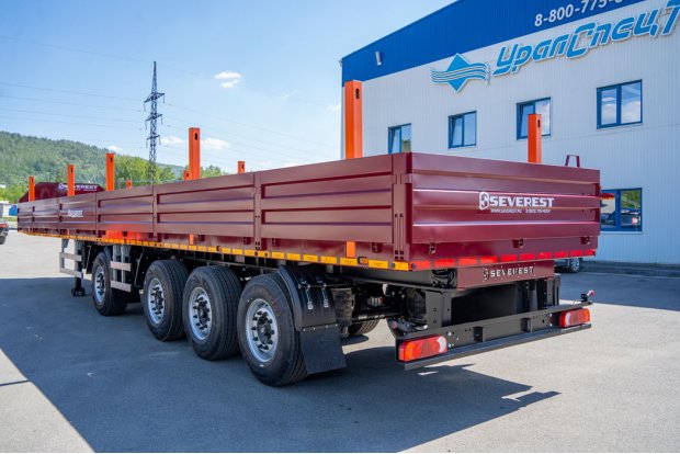 Полуприцеп бортовой ППБ 40Б-42ЛЛ-14К SEVEREST ССУ 1200, дисковые тормоза