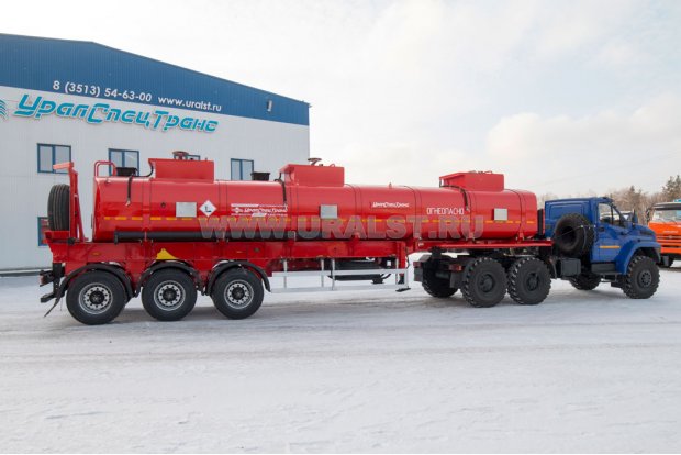 Полуприцеп цистерна ППЦ 30П-31-3НУ УСТ 9465 прямая рама, насос, УВТ