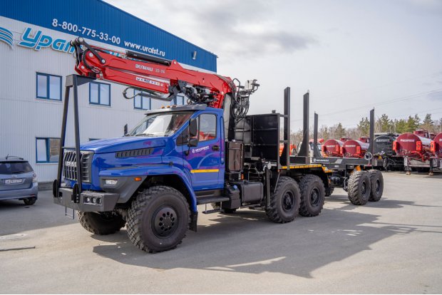 Лесовоз с манипулятором VM10L74 + Роспуск лесовозный ПРЛ 11-УБ 