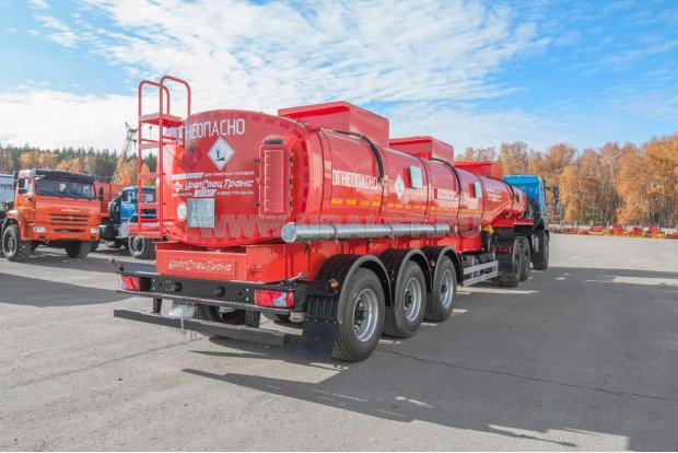 Полуприцеп цистерна ППЦ 28-32-3НУ УСТ 9465 рамная, насос, пневмоподвеска УСТ