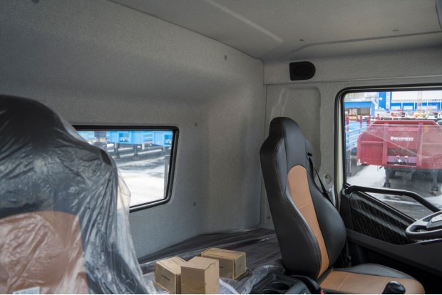 Спальное место в кабине водителя