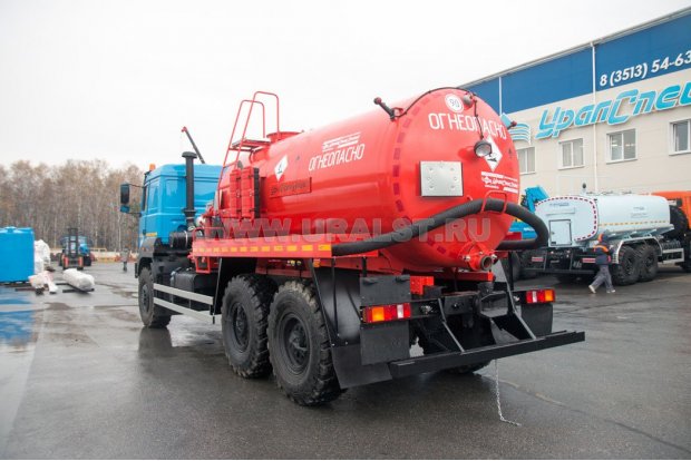 Автоцистерна вакуумная нефтепромысловая АКН-10 КО УСТ 5453 Урал 4320-4971-58 сп.м. доработка под ДОПОГ ЕВРО-2