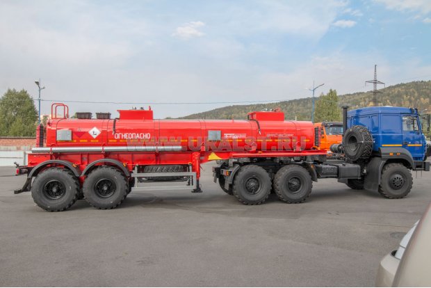 Полуприцеп цистерна ППЦ 15,5П-21-2Н УСТ 9465 прямая рама, насос