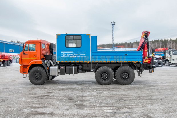 Грузопассажирский автомобиль ГПА 6+2 откр. с КМУ ИМ-95 УСТ 5453 Камаз 43118