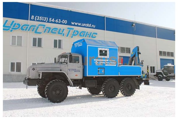 Автофургон Урал с КМУ