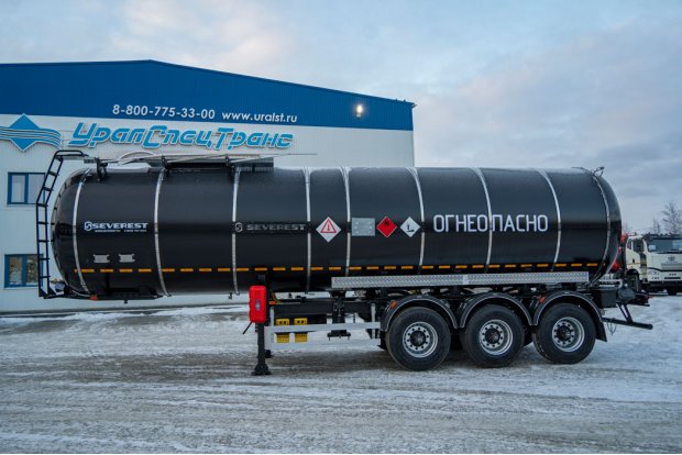 Полуприцеп-цистерна ППЦБ 30КТ-32Л SEVEREST высота ССУ 1250 мм