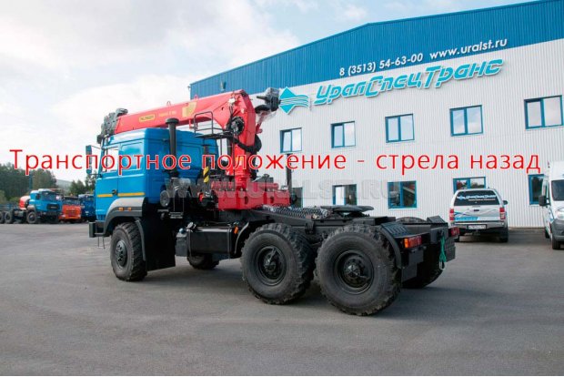 Седельный тягач Урал 5557-80Е5 с КМУ ИТ-150 УСТ-5453