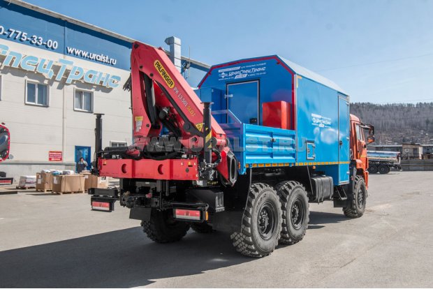 Автофургон АРОК с КМУ Palfinger PК 13.501 SLD1 УСТ 5453 Камаз 43118
