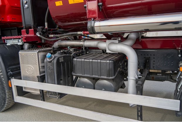 Обогрев емкости отработавшими газами