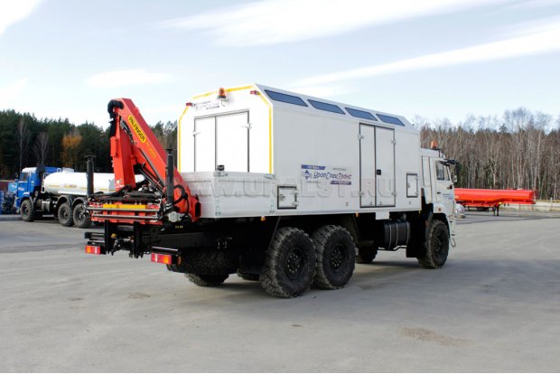 Маслозаправочная станция Камаз с крано-манипуляторной установкой