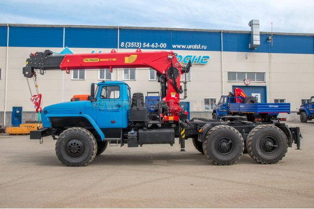  Седельный тягач с КМУ ИТ-180 (тросовый) УСТ 5453 Урал-4320-60Е5