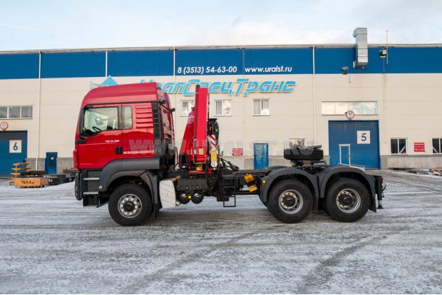 Седельный тягач MAN TGS 33.480 6х6 BBS с КМУ FASSI F245A.0.23