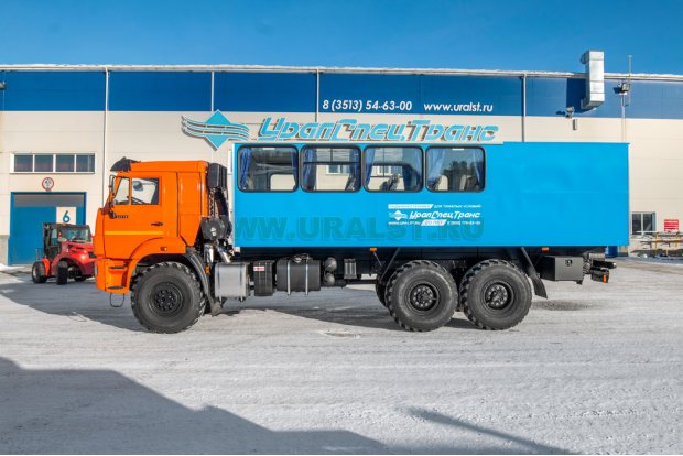 Автобус грузопассажирский ГПА УСТ 54535Р (16+2) закр. Камаз 43118-50 сп.м.