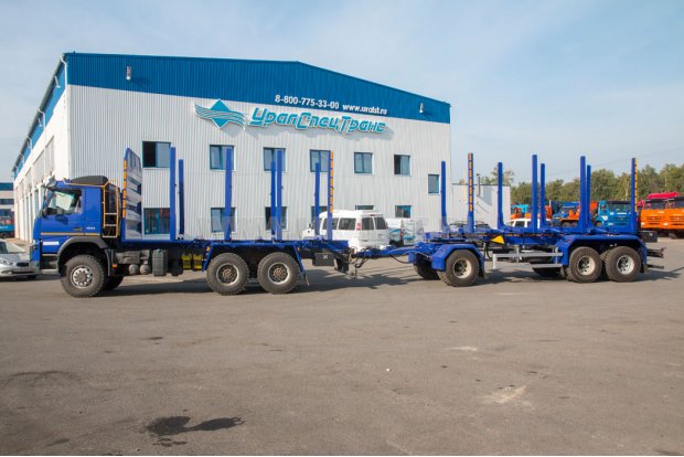 Сортиментовоз VOLVO FM-TRUCK + Прицеп-сортиментовоз ПСВ 25-34Д-7 BPW УСТ 94654J