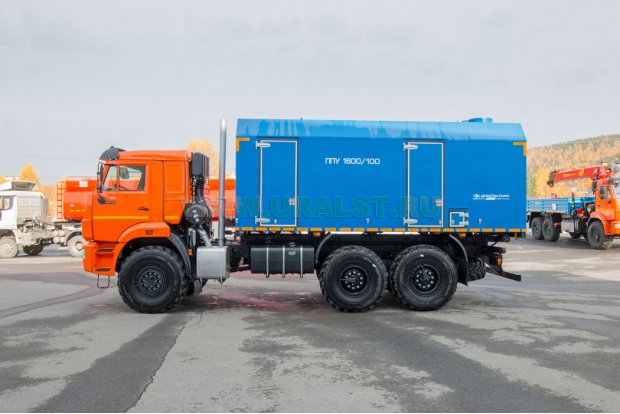 Паровая промысловая установка  ППУА 1600/100 УСТ 5453 Камаз 43118 сп.м. насос Kopper Pumps PL-60