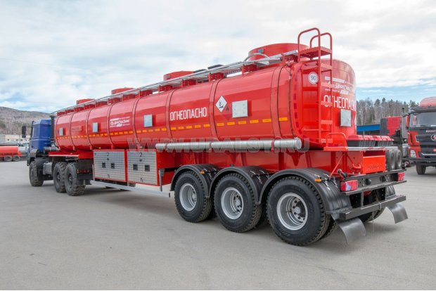 Полуприцеп цистерна ППЦ 40П-31Д-4Н BPW УСТ 9465 прямая рама 5 мм ССУ 1350