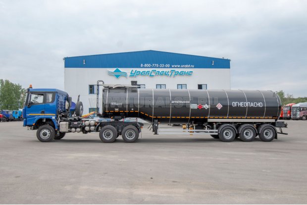 Полуприцеп цистерна битумовоз ППЦБ 38ТК-32 BPW + Тягач SHACMAN SX32586V385 (6х6)